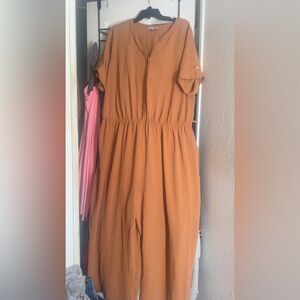 Stylish Tan Jumpsuit